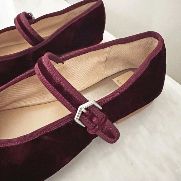 NWOT Dolce Vita Roslyn Velvet Ballet Flats - Picture 9 of 14